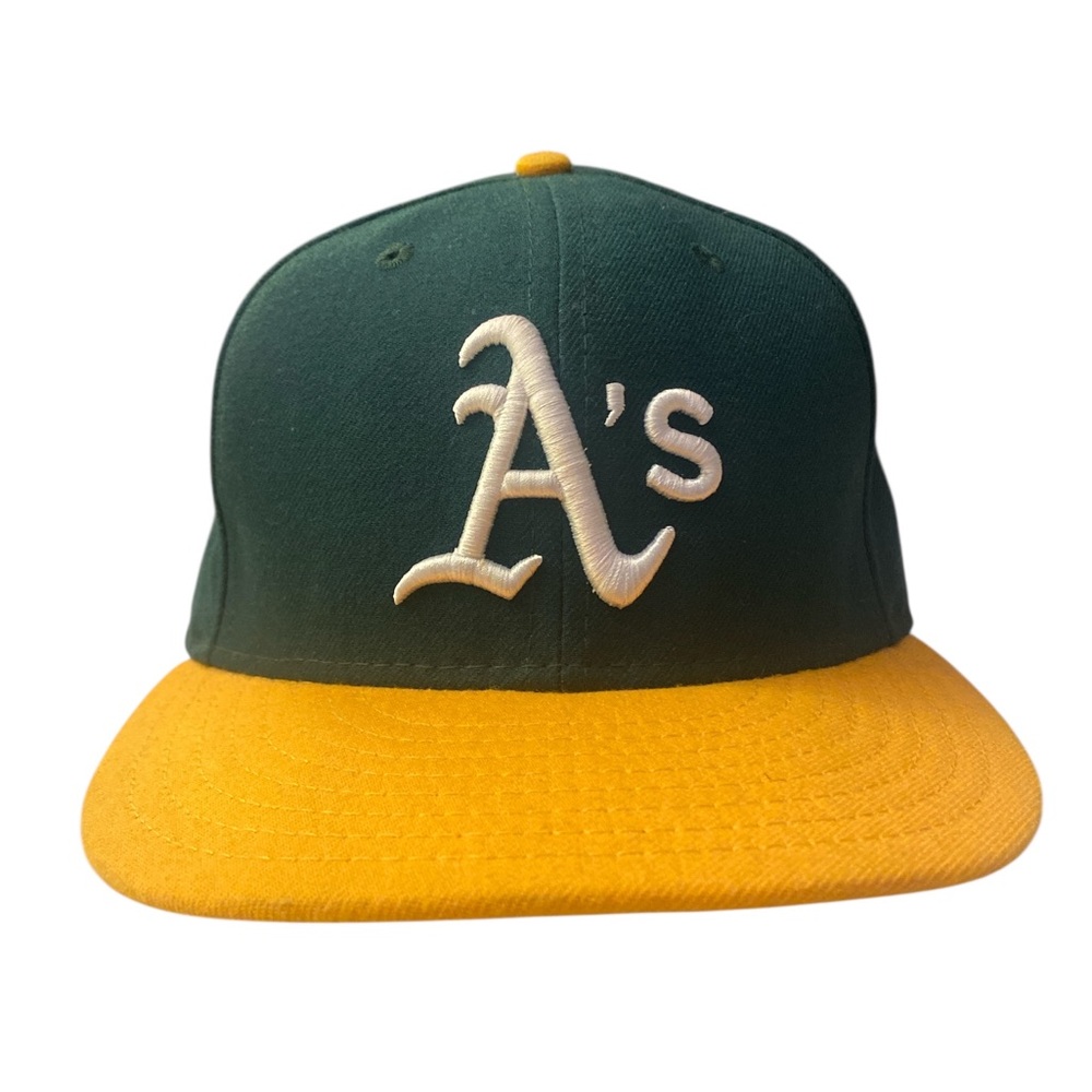 New Era Dark Green 59FIFTY Cap EUC 7 3/8
